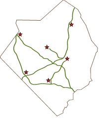 Map of Robeson County